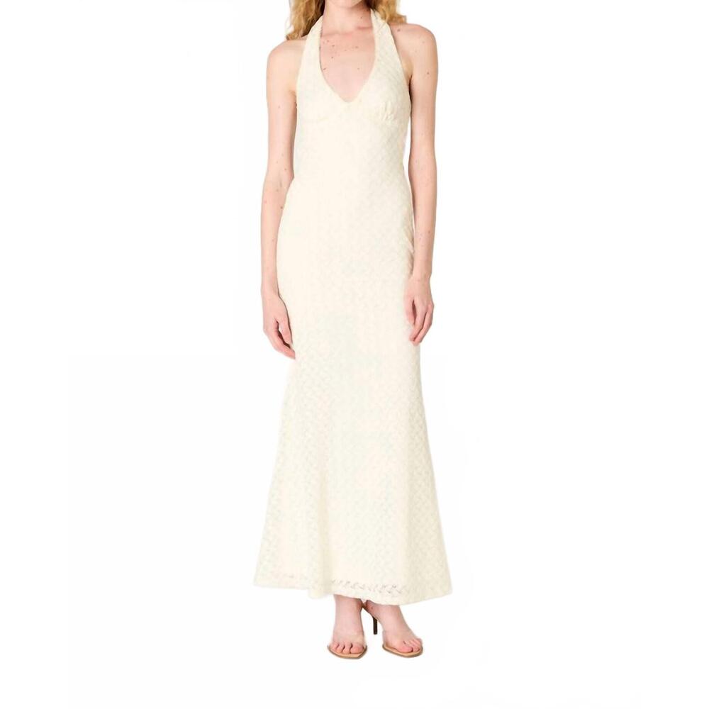 NEW NIA pluma maxi dress in ecru